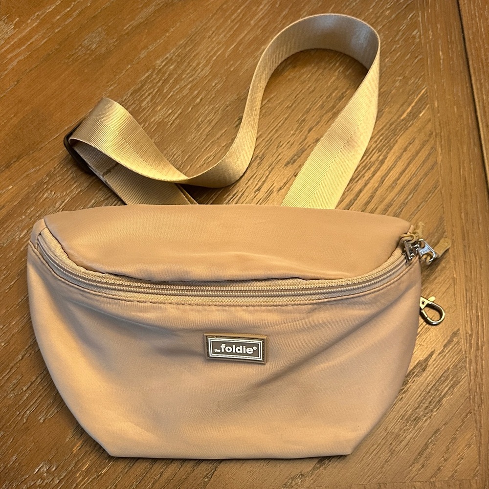 Foldie Beige Crossbody Bag